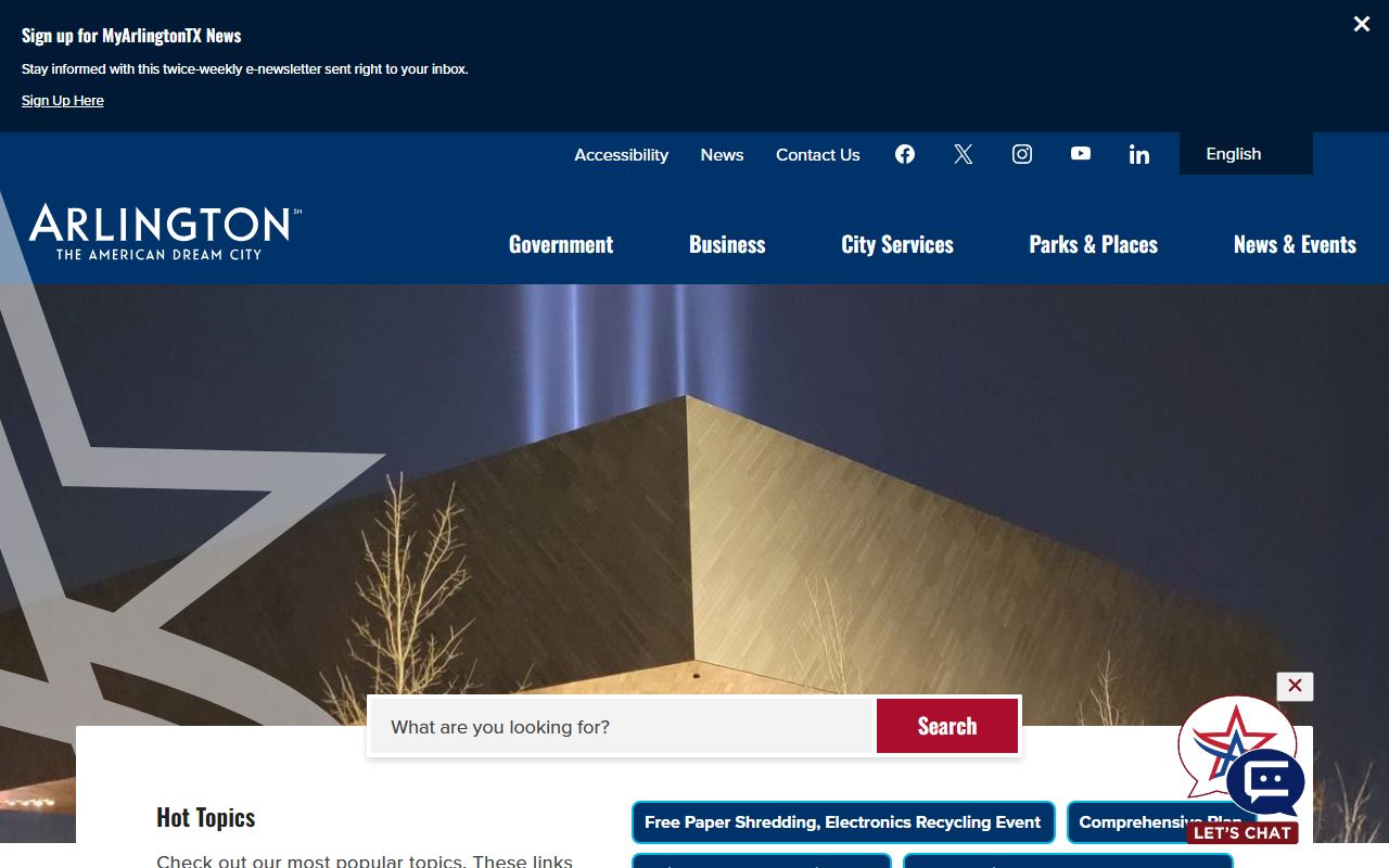 Arlington people search