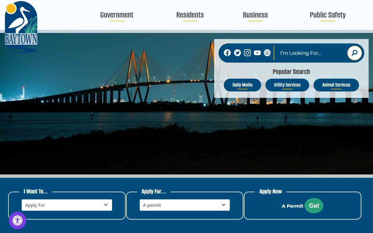 Baytown city portal for public records and people search