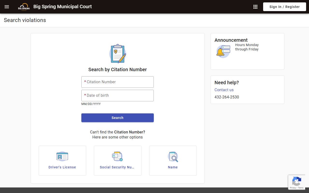 Big Spring people search public records portal