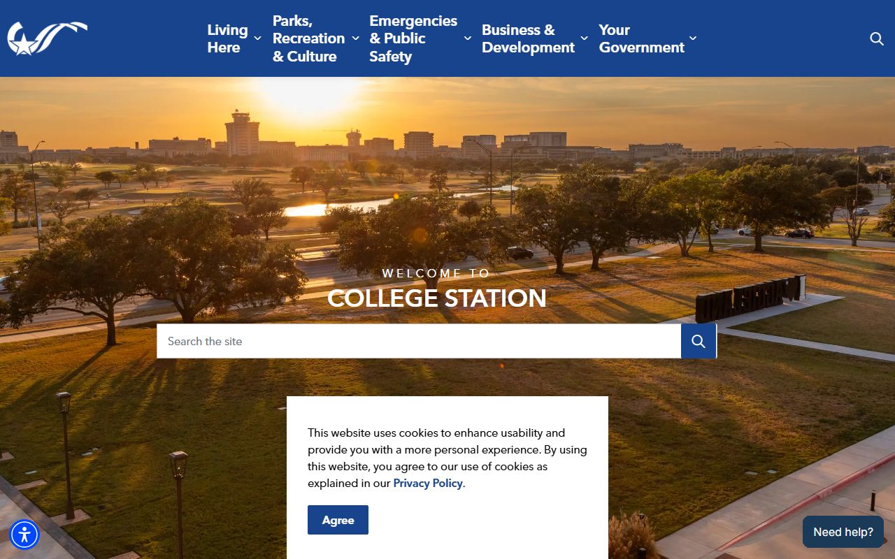 College Station Texas city portal for people search
