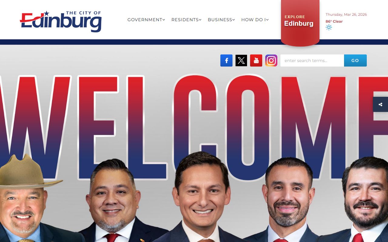 Edinburg city portal for people search records