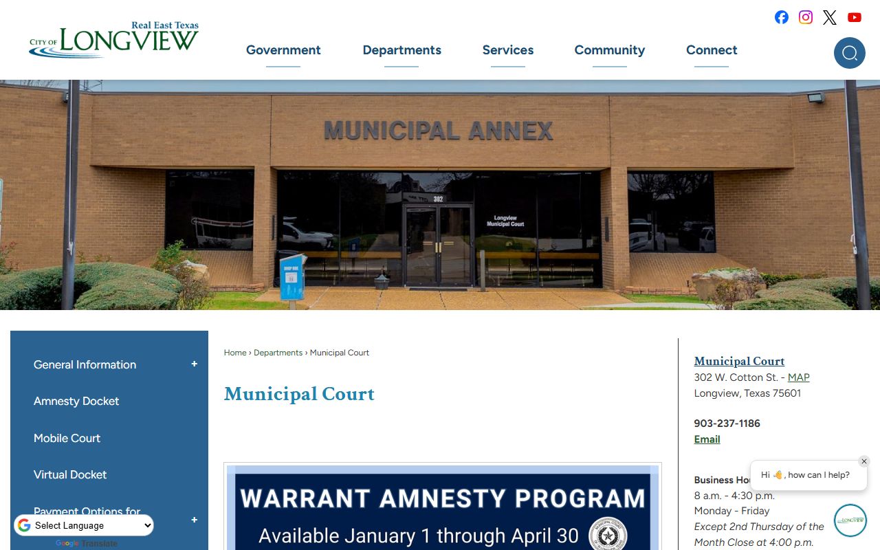 Longview city portal for public records and people search