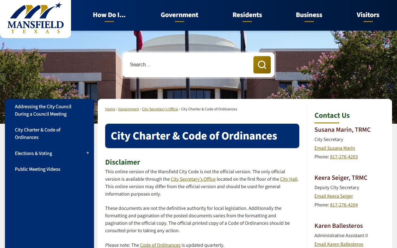 Mansfield public records search for people search