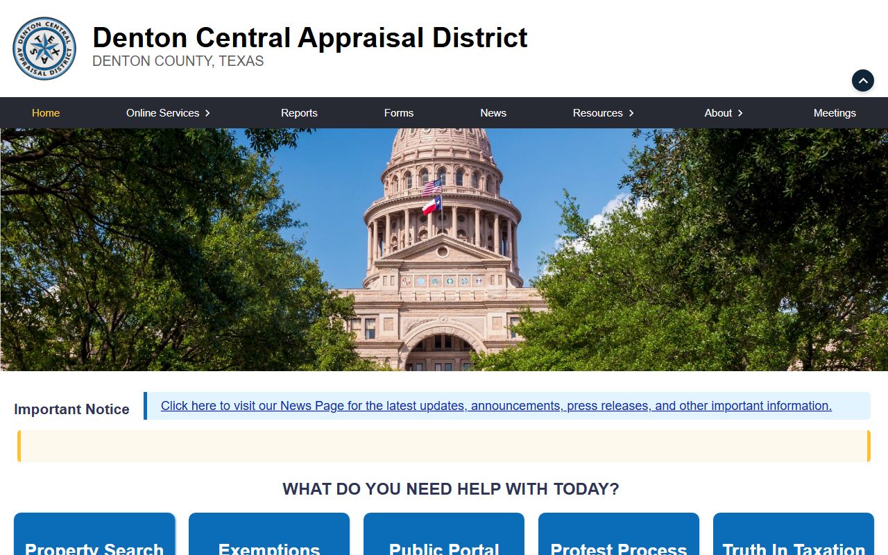 Denton County property appraisal search for Denton County people search