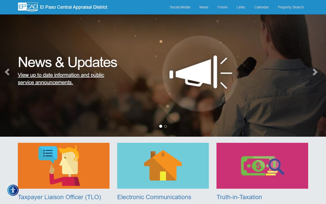 El Paso County property appraisal district search for El Paso County people search