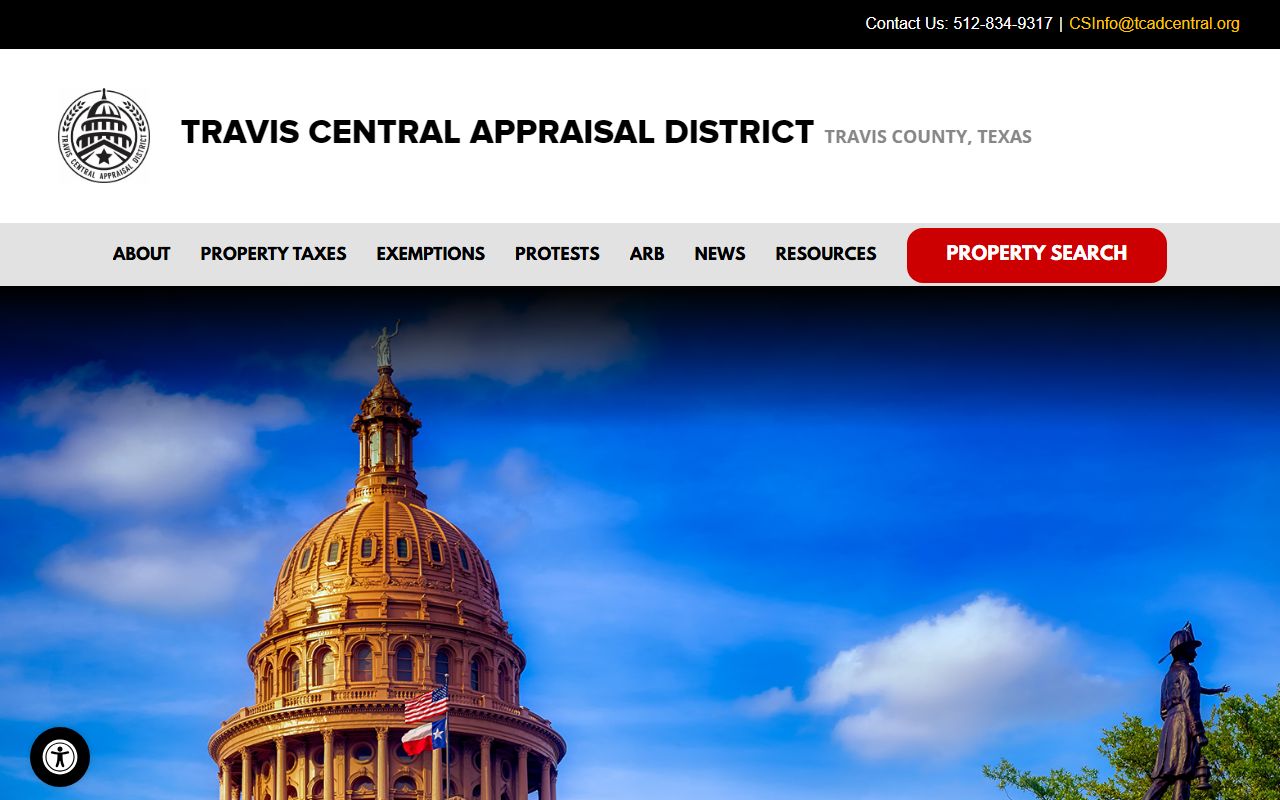 Travis Central Appraisal District property search for people search